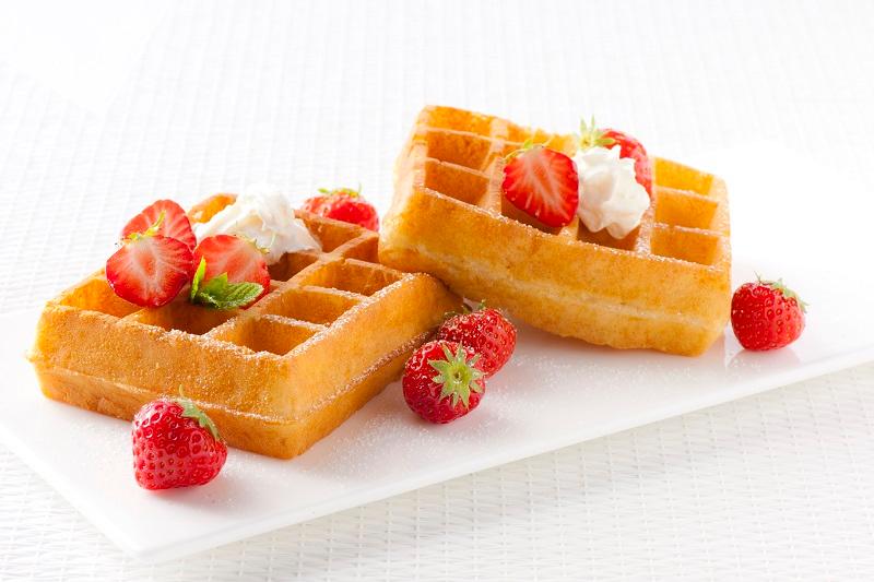 Brussels Waffles 40g 3x4 Alveolus, Frozen Belgian Waffles, DELY