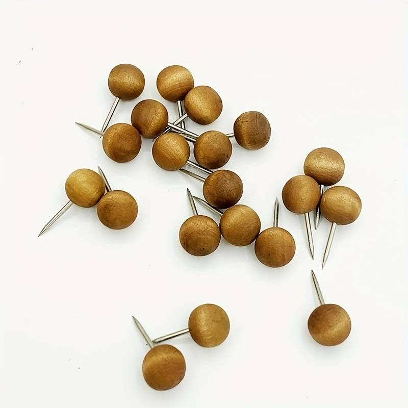 Decorative round wooden pins