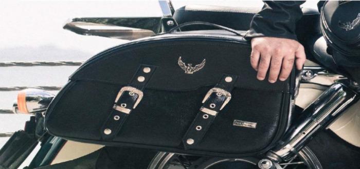 motorcycle leather bag