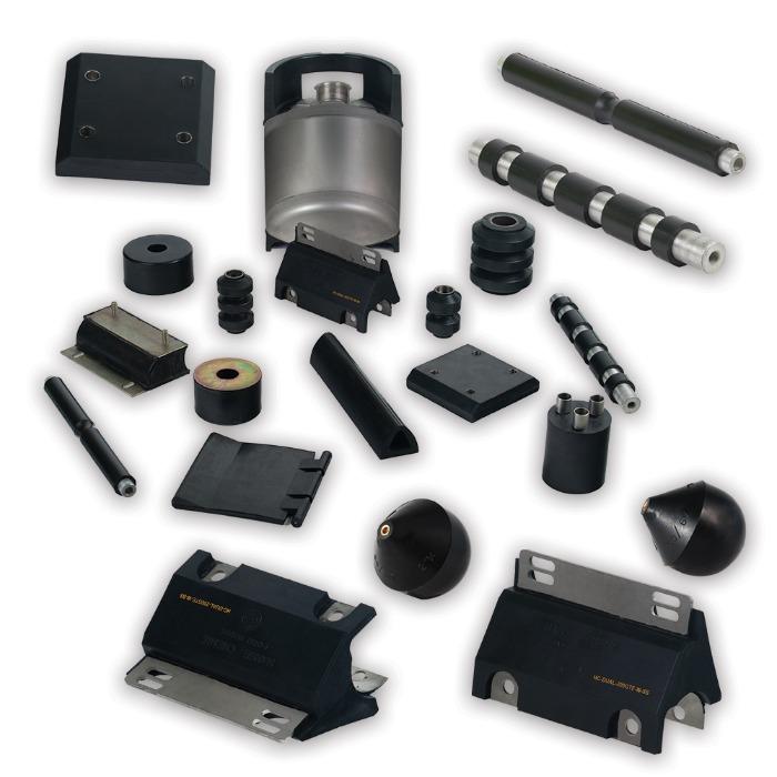 Rubber metal parts