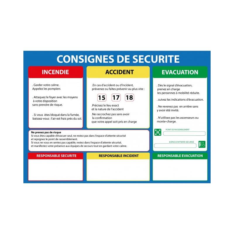 Panneau Consignes De Securite 2 Langues A3 Panneaux De Sécurité Normequip France 8484