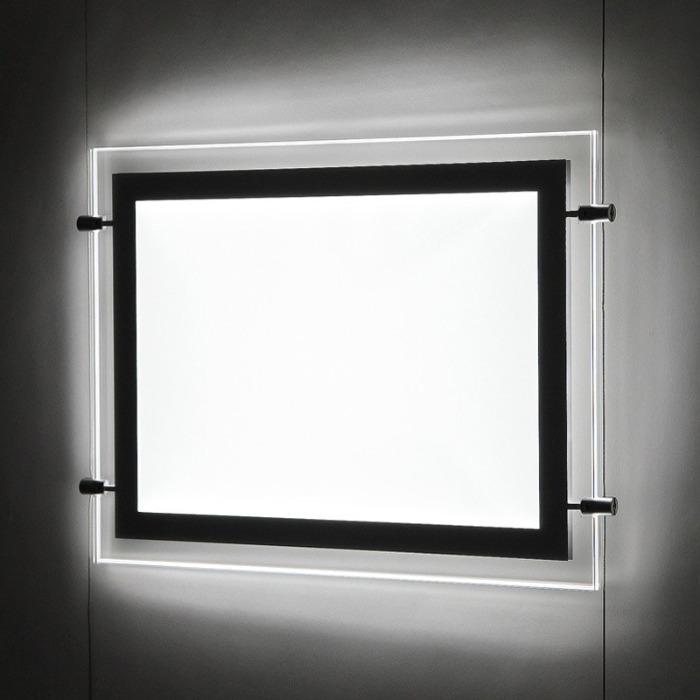 A4 LedLicht Fenster Display Immobilienmakler Doppelseitig