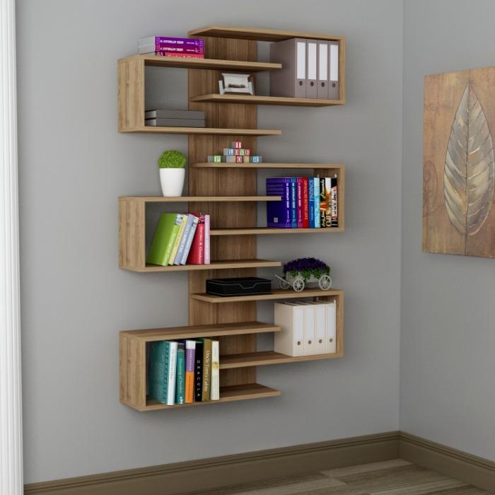 Lotus Wood Bookcase - economic, Lotus Wood Bookcase - wall ...